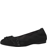Verschluss: Ohne Verschluss Tamaris 1-1-22108-22 Damen KlassischeBallerinas,Flats,Sommerschuh,klassisch elegant,Touch-IT,Black,40 EU