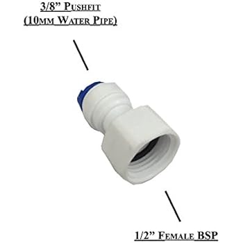 Adattatore Per Rubinetti John Guest 3/8 Push Fit A 1/2 BSP – Raccordo Originale Per Impianti Idrici