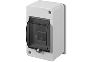 ELEKTRO-PLAST Caja de distribución pequeña (1 fila, para 3 módulos, IP 30), color gris claro