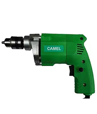 CAMEL BRAND Powerful Electric Drill Machine Copper Motor (10 mm, Green, 350 W)