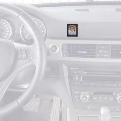 HR KFZ- Autobilderrahmen – Fotorähmchen / Fotorahmen / Bilderrahmen Auto 10324115 – selbstklebende Befestigung 5×4 cm Made in Germany schwarz - 2