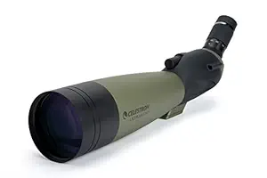 Celestron Ultima 100 Angled Spotting Scope ? 22 to 66x100mm Zoom Eyepiece ? Multi-Coated Optics for Bird Watching, Wildlife, Scenery and Hunting ? Waterproof and Fogproof ? Includes Soft Carrying Case