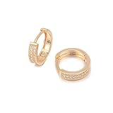 DISEÑO CON ESTILO Y SIGNIFICATIVO - Elegante arete brillante de aro de diamantes es delicioso de dar o recibir; adornos sexy asegura que cualquier niño de la edad a la tercera edad absolutamente le encantará esta pieza de joyería