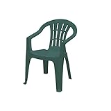eames plastic chair dar wetterfest Jardin 162279 Stapelsessel Cuba, Vollkunststoff, 56 x 58 x 79 cm, grün