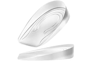 Solette Gel Alzatacco, Sbomi 1cm 2cm 3cm Silicone Invisibile Solette Scarpe Rialzate, Aumento Solette Alzatacco A Nido D'ape Per Donna E Uomo (Women 2cm)