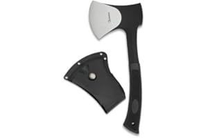 MARTINEZ ALBAINOX AB Albainox 31746 Hacha Deportivo ALBAINOX.ABS.C/F. 27.5 Herramienta para Caza, Pesca, Camping, Outdoor, Supervivencia y Bushcraft + Portabotellas de regalo