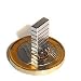 Produktbild Quadermagnet 8,0 x 3,0 x 2,0 mm N44H Nickel - hält 650 g, Neodym Supermagnet Powermagnet Haftmagnet Rechteckmagnet