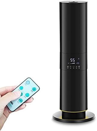 Floor Type Air Anion Humidifier With Bluetooth Audio Home Silent Bedroom Office Large Capacity Air Purifier,Black-5.5L