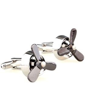 Flieger-Propeller Manschettenknöpfe in Präsentationsbox