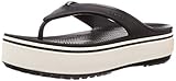 Material: Croslite crocs Unisex-Erwachsene Crocband Platform Flip U Dusch-& Badeschuhe, Schwarz (Black/White 066b), 39/40 EU