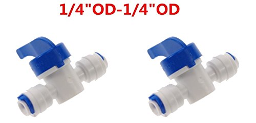 2 Pcs 1/4" Inline Tube tap shut off Ball Valve Quick Fitting Connection Aquarium RO Water Filter Reverse Osmosis System 2 Pcs RS.199 (80.00% Off) - Amazon 2 Pcs 1/4" Inline Tube tap shut off Ball Valve Quick Fitting Connection Aquarium RO Water Filter Reverse Osmosis System 2 Pcs RS.199 (80.00% Off) - Amazon