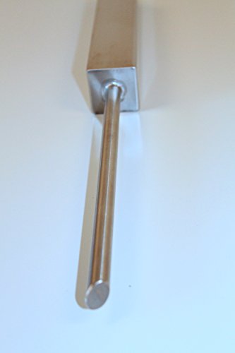 Stilvolle Grabvase aus quadratischem Edelstahlrohr - 5