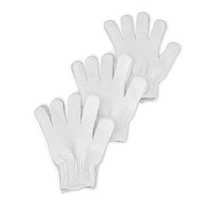Exfoliating Bath Shower Gloves, Deep Body Scrub Mitt Removes Dead Skin, Stimulates Circulation, Firms Skin, Reduces… - Image 3
