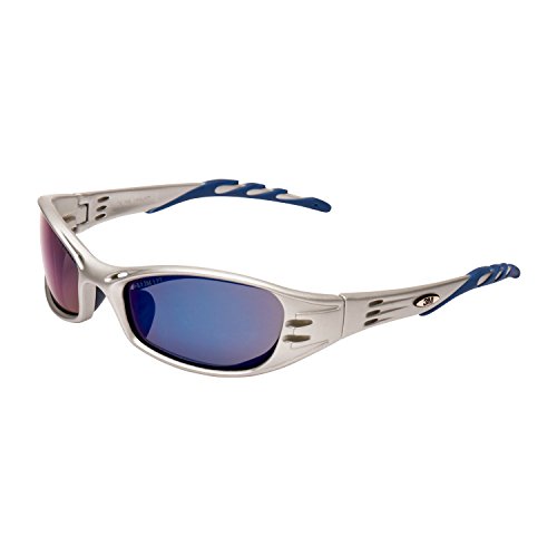 3M Schutzbrille, Fuel, UV, PC, Rahmen Platinium, inklusive Mikrofaserbeutel, 1 Stück, blau verspiegelt, Fuel11P - 3