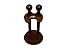 Quality Wood Shaving Razor and Shaving Brush Stand.Walnut Finish