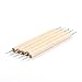 Hrhyme 5Pcs 2 Way Dotting Pen Tool Nail Art Tip Dot Paint Manicure Kit - Wooden
