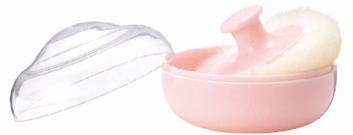 PIGEON Baby Powder Case with Puff (Pink) - Made in Japan