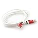 Produktbild Original iProtect® USB Ladekabel u Datenkabel 1,5m für iPhone 5 5s 5c SE, iPhone 6 6 Plus 6s 6s Plus, iPhone 7 7 Plus, iPhone 8 8 Plus, iPhone X, iPad - in weiß und metallic rot