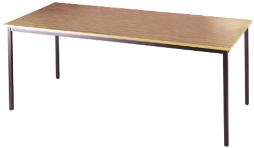 Tables - Graphite Frame Rectangular Flexi Table (FLXG18B) H725xW1800xD800 - Beech