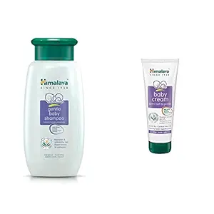 Himalaya Baby Shampoo (400 ml) and Cream, 200ml Combo