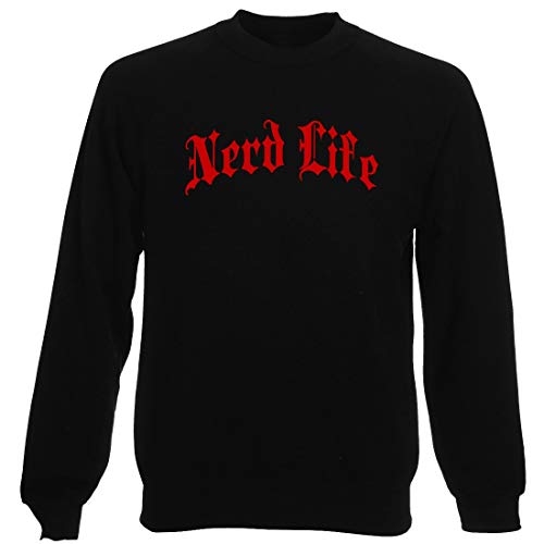 Classic Raglan Sweatshirt Black FUN2593 Nerd Life Gothic Thug