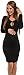 Happy Mama Women's Pregnancy Maternity Keyhole Bodycon Long Sleeve Dress 267p