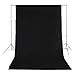 Produktbild Wokee 5.2x9.8ft Waschbar Professionelle Schwarzer Bildschirm Werbung Fotografie Hintergrund Mauer,Studio Fotohintergrund Porträt Close-up