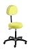 Produktbild Roll- und Drehhocker comfort swing 4410, Sitzhöhe ca. 46 - 59 cm, Rundsitz mit Rückenteil, Rollen/Bodengleiter:weiche Radbandage, Polsterdekor:Dekor limone