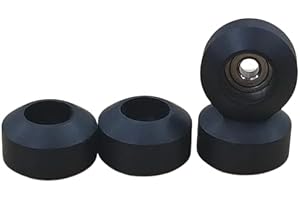 Leefai Pro Fingerboard Wheels (Rollen) - 75d Urethane Handmade Mini Finger Skateboard Wheel (Räder)-Measure 7.5 * 4.5mm (Black)