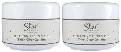 Star Nails Starlite Thick LED UV Gel Clear 50g Professional Nail System Kit