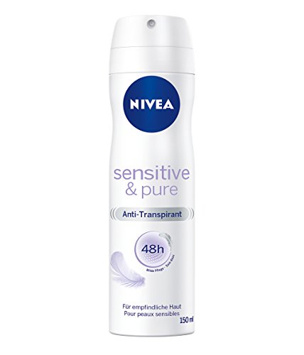NIVEA 6er Pack Deo-Spray für Frauen, Anti-Transpirant-Schutz, 6 x 150 ml, Sensitive & Pure
