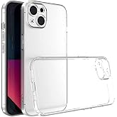 Ehr. iPhone 15 Uyumlu Kamera Korumalı Darbe &Ouml;nleyici Ultra Slim TPU Şeffaf Silikon Kılıf (Şeffaf, iPhone 15)