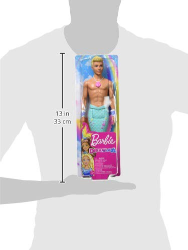 Barbie FXT23 - Dreamtopia Ken Meermann Puppe mit Flosse in Regenbogenfarben, Puppen Spielzeug und Puppenzubehör ab 3 Jahren - 8