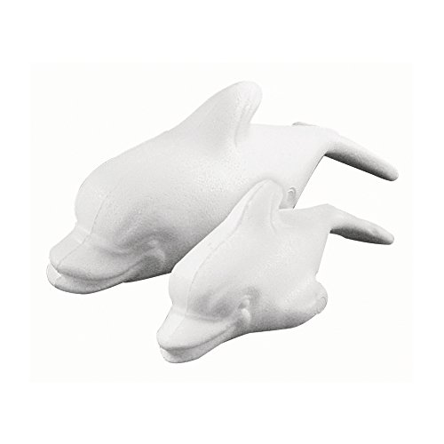 Rayher 3350200 Styropor-Delfin, 17 cm