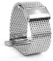 Monowear Maschenbracelet silver matter adaptor 38mm
