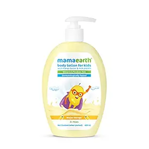 Mamaearth Major Mango Body Lotion & Cream For Kids with Mango Butter & Milk Protein - 400 ml