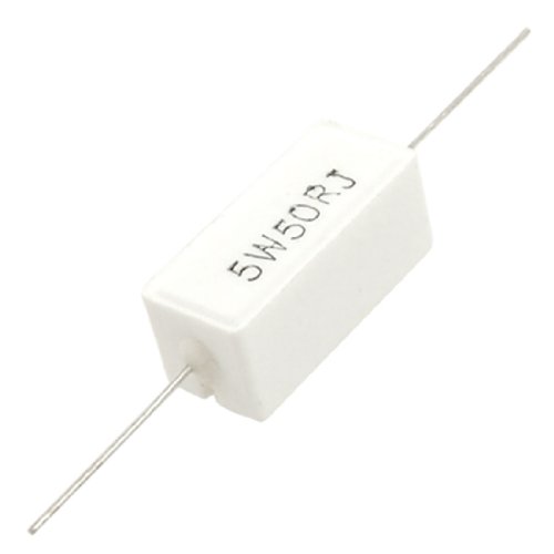 sourcingmap® 5W Watt 50K Ohm 5% Hochlast Axial Draht Widerstand Drahtwiderstand 10 Stücke