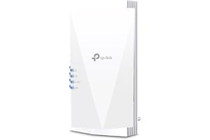 TP-Link RE500X WiFi 6 WLAN Repeater AX1500(Dualband 1200MBit/s 5GHz + 300MBit/s 2,4GHz, Tri-Core 1,5 GHz CPU, Gigabit-port, maximal täckning, kompatibel med alla WLAN-routrar)