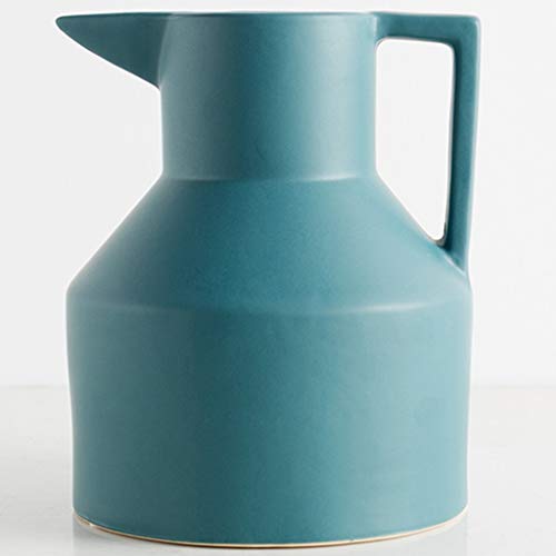 LYN Vaso in Ceramica Creativo casa Vaso di Ceramica Soggiorno Decorazione Vaso da Fiori Giardino Camera da Letto secchi Fiore Vaso di Fiori (Color : Green, Size : 25.5 * 20CM)