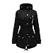Produktbild tohole Damen Lässig elegante und bequeme lange Strickjacke Winter Mantel Klassischen Doppelten Breasted Trenchcoat Warm Schlank Vintage Jacke Windmantel Outwear Geeignet für Mädchen