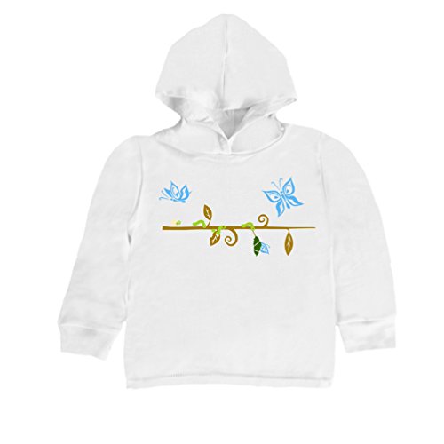Inda-Bayi Baby-Toddler-Kids Heavy Cotton Hoodie T-shirt - butterfly cycle