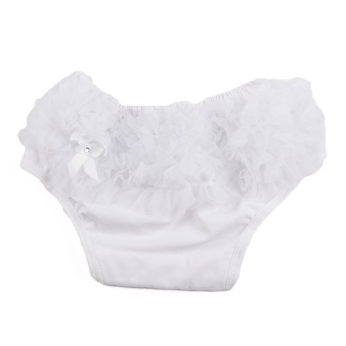 Baby Diaper - TOOGOO(R) White Baby Girl Ruffle Bloomers Panties Diaper Cover Image S