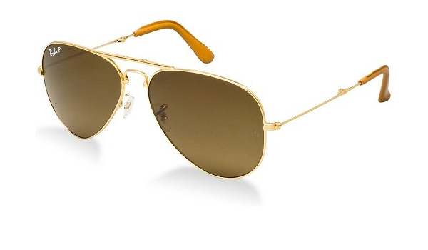Ray Ban Occhiali da sole RB3479KQ Ultra Folding Aviator 18K Gold plated Oro  lucido / Marrone sfumato polarizzato, 55mm : Amazon.it: Abbigliamento