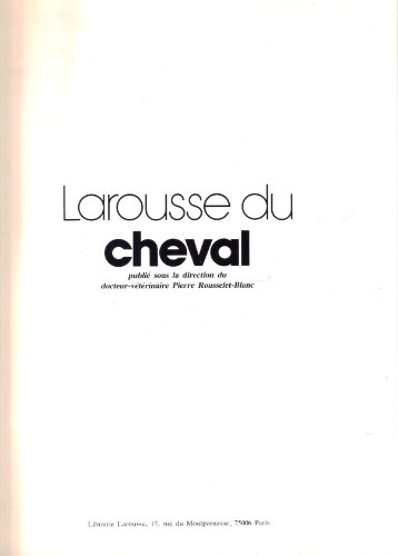 couverture de : Larousse du cheval