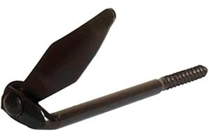 AFBAT TORBEL Arrêt de volet Marseillais tirefond - Noir, Longueur (mm) : 140