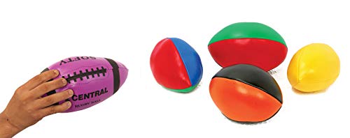 Gamez Galore - Pelota de Rugby de Espuma, tamaño 3, Esponja, Suave, para Deportes al Aire Libre, Interiores