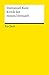 Kritik der reinen Vernunft (Reclams Universal-Bibliothek) by 