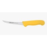 Arcos 2900 Semi-Flexible Curved Boning Knife Nitrum Yellow 140 mm | Semi-flexible curved Nitrum steel blade. Polypropylene in