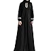 Price comparison product image Women Dress Sunday77 Loose Muslim Plus Size Floor-Length Evening Party Beach Cocktail Casual Black