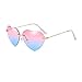 Produktbild Vovotrade New Retro Love Ocean Piece Sonnenbrille Street Beat Pfirsich herzförmige Sonnenbrille Mode cool, Urlaub unerlässlich (E)
